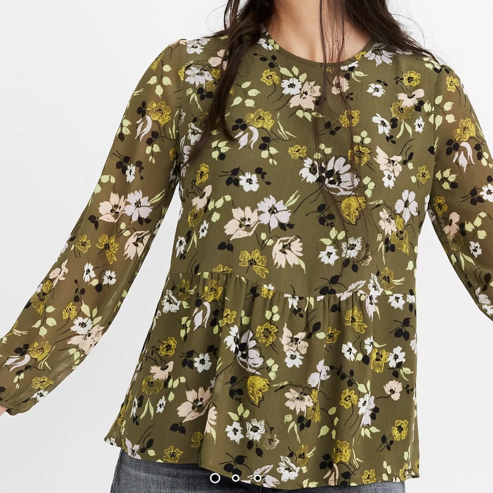 Madewell long sleeve blouse